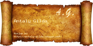 Antaly Gilda névjegykártya